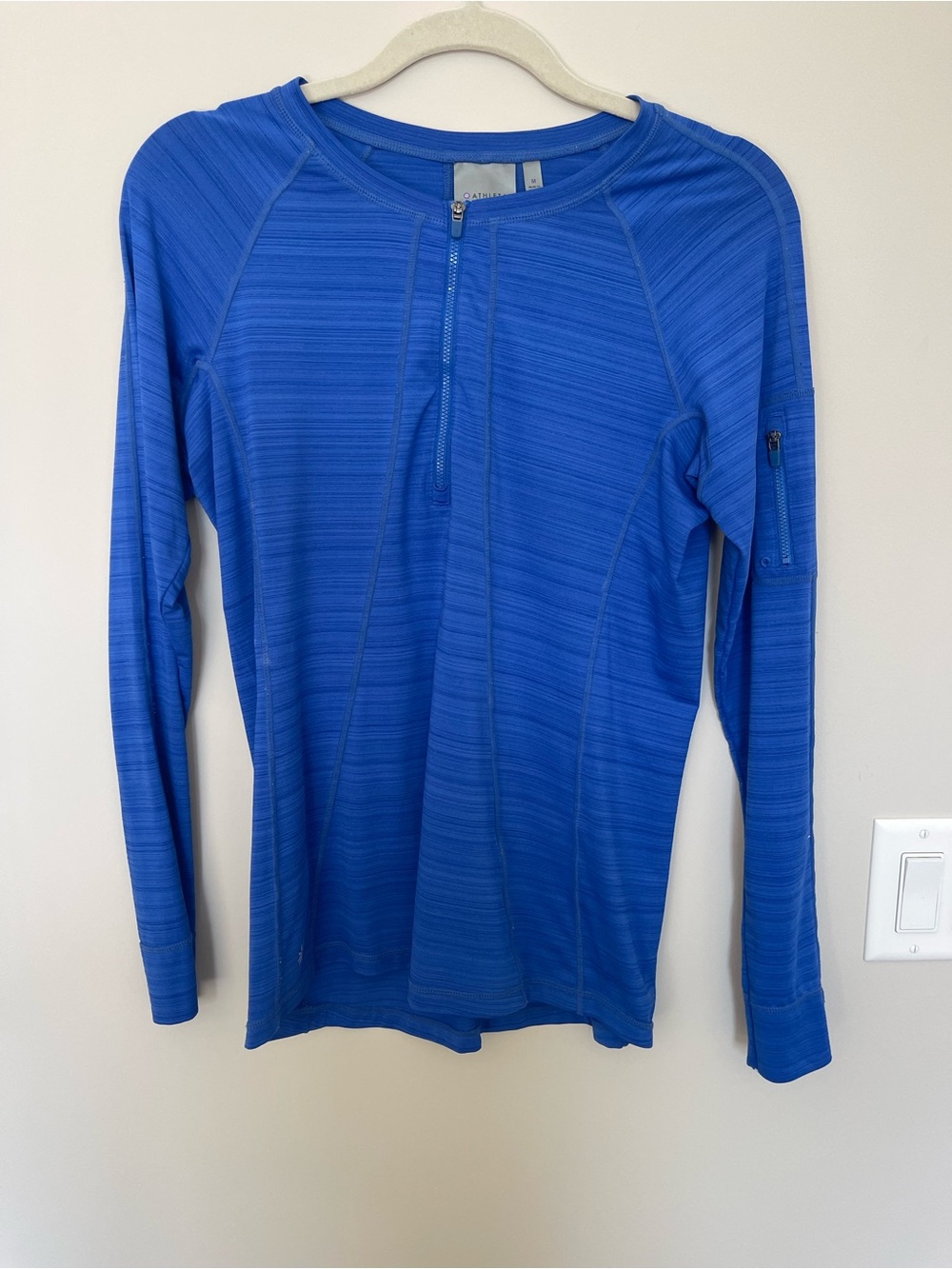 Athleta Royal Blue Half-Zip Active Top